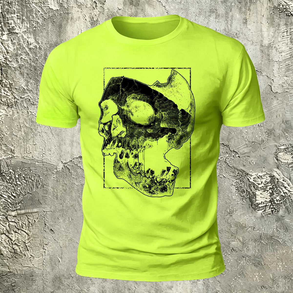 Skull Print Dark Casual Breathable T-Shirt