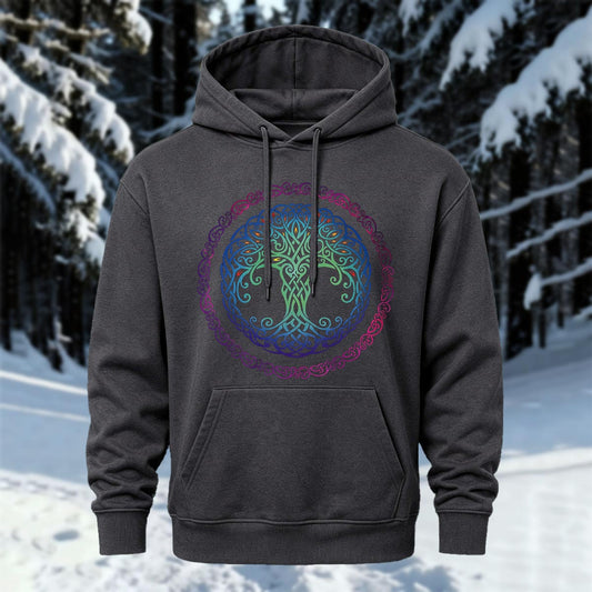 Rainbow Tree Of Life Totem Printed Hoodie Sweatshirt