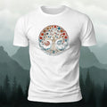 Bloom Tree Print Soft-touch Feel Cotton T-Shirt White