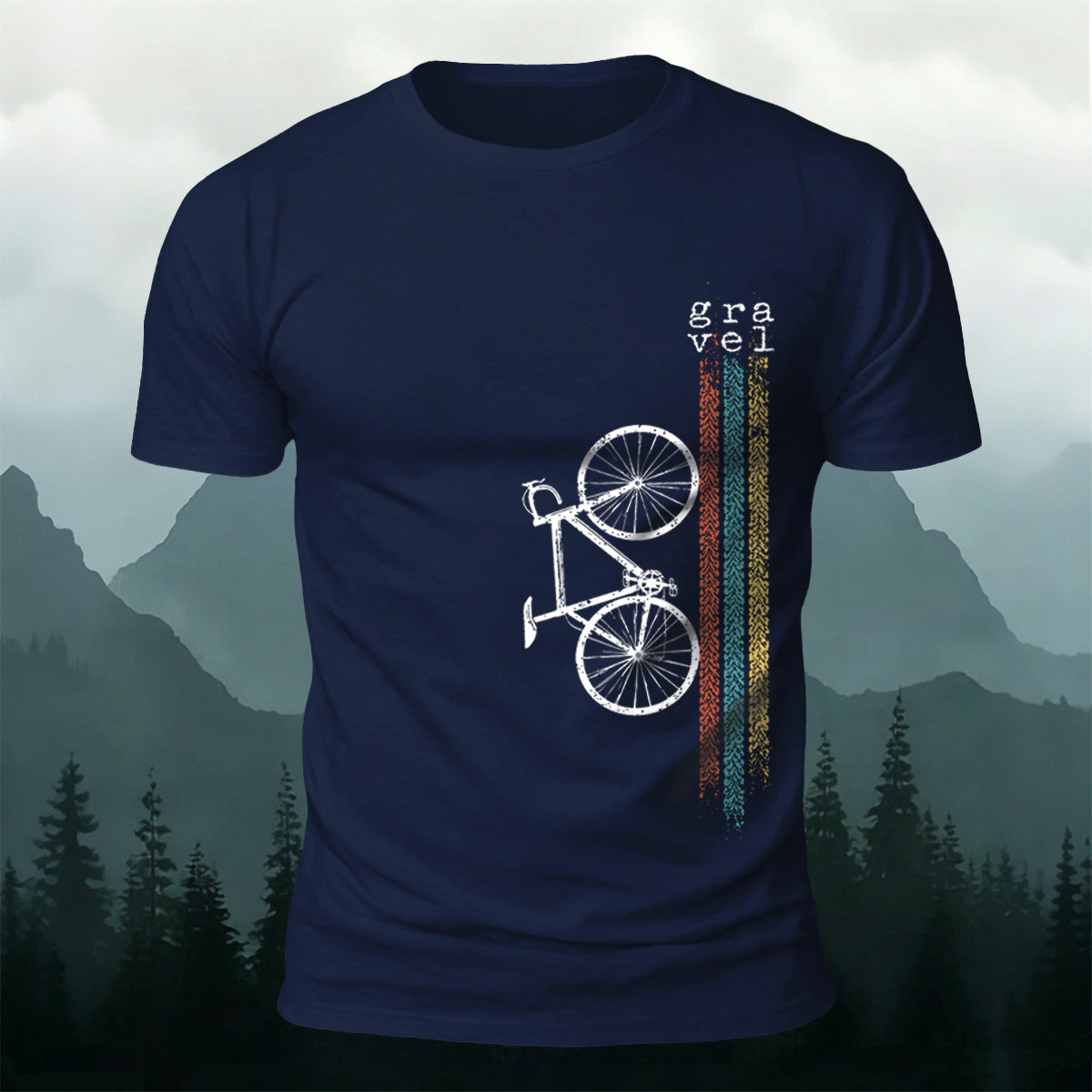 Minimalist Bicycle Graphic Casual Premium Cotton Tee