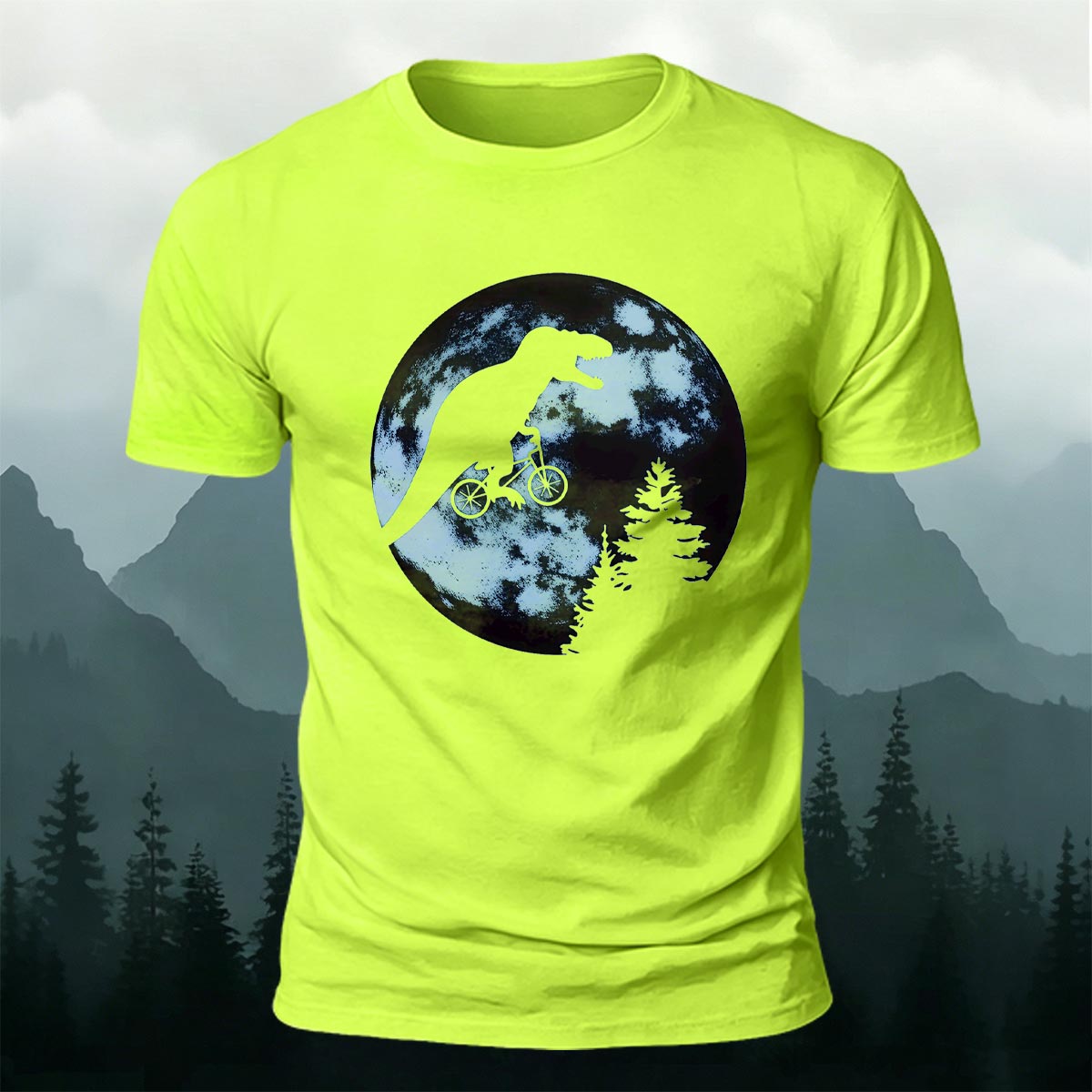 Fun Dinosaur Pattern Print Skin-friendly Cotton T-shirt