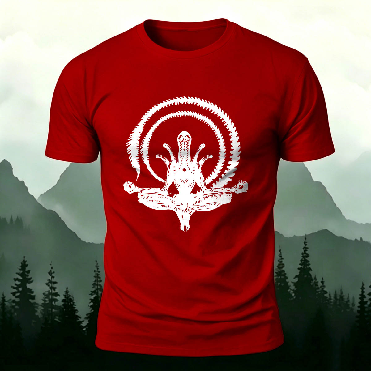 Alien Graphic Fashion Premium Cotton T-Shirt