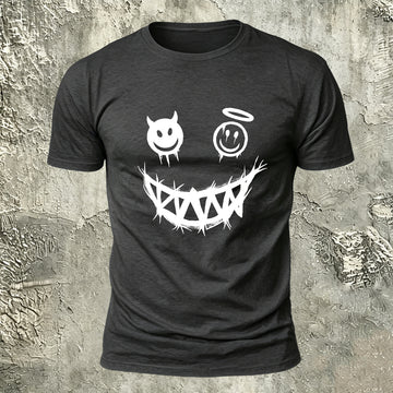 Quirky Expression Street Fashion Casual Breathable Tee