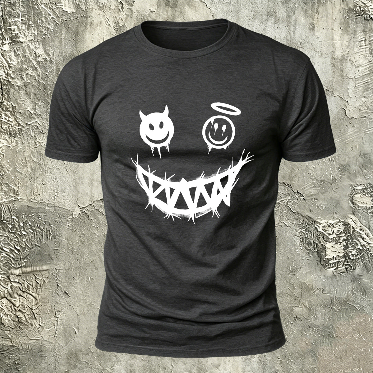 Quirky Expression Street Fashion Casual Breathable Tee