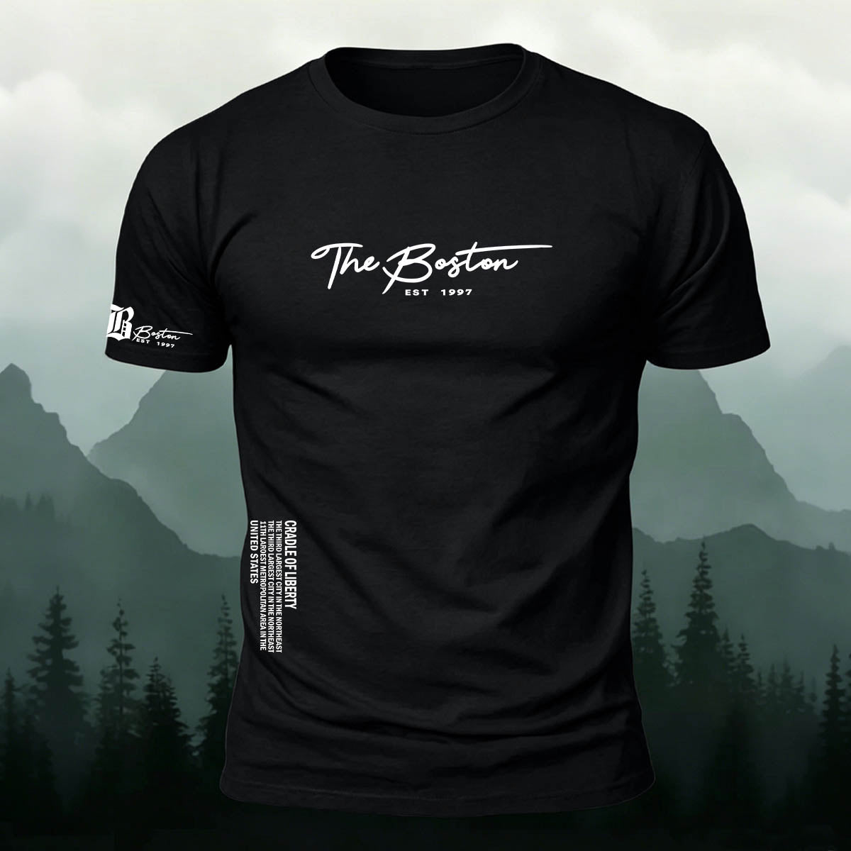 American Casual Streetwear Print Casual Cotton T-Shirt