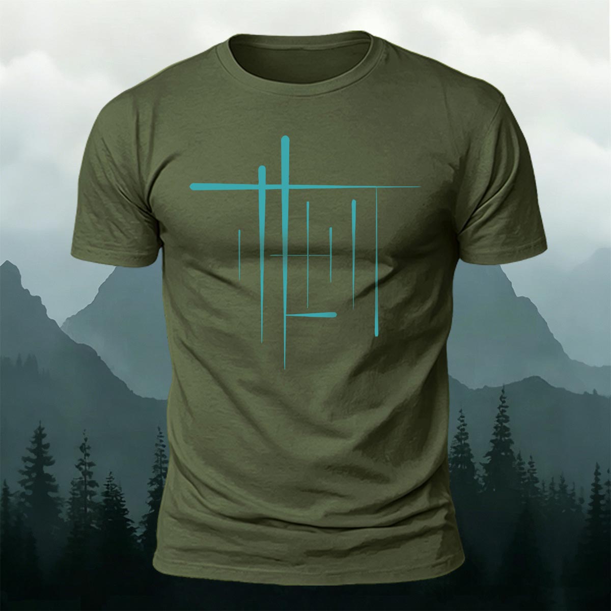 Simple Graphic Classic Premium Cotton Casual T-Shirt