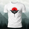 Manta Ray Red Sun Nature Skin-Friendly T-Shirt