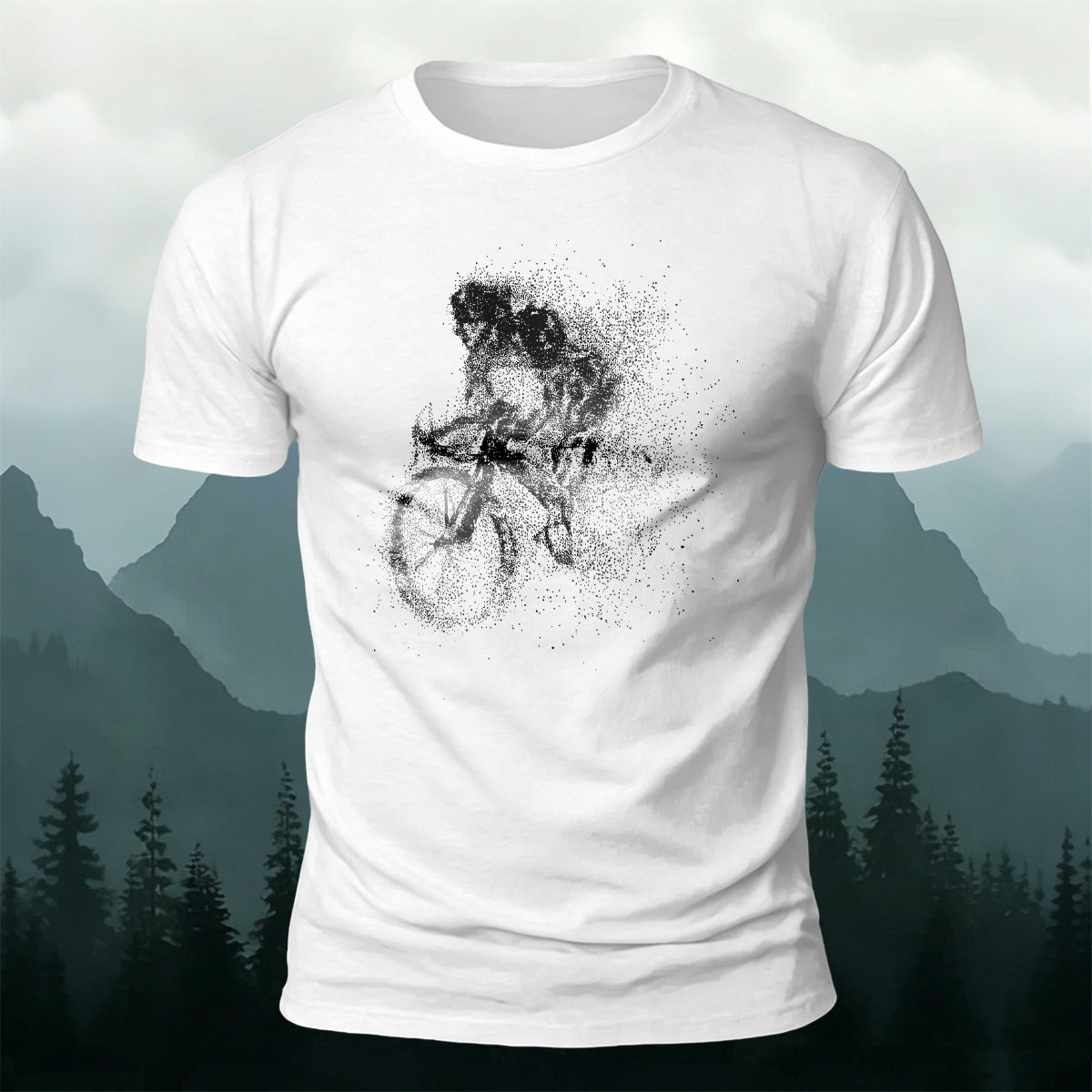 Cycling Graphic Casual Breathable Material T-Shirt