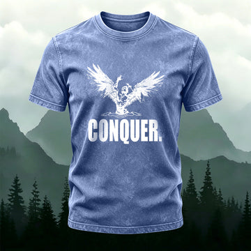 Minimalist Style Trendy Washed Cotton Casual T-Shirt