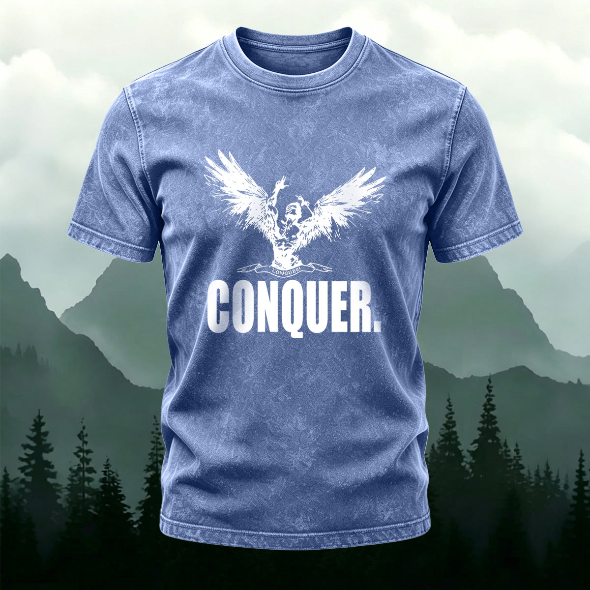 Minimalist Style Trendy Washed Cotton Casual T-Shirt