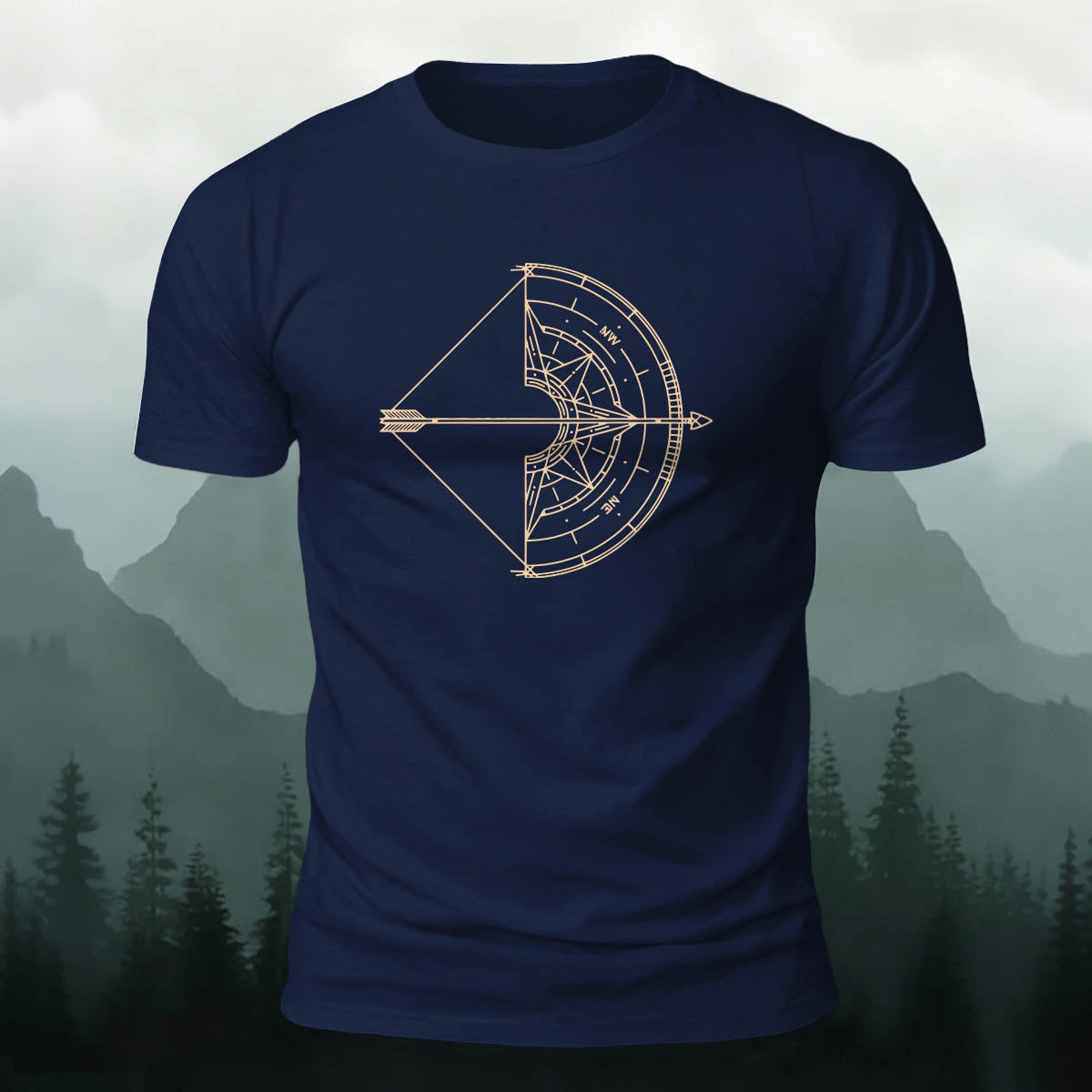 Bow and Arrow Graphic Trend Premium Cotton T-Shirt