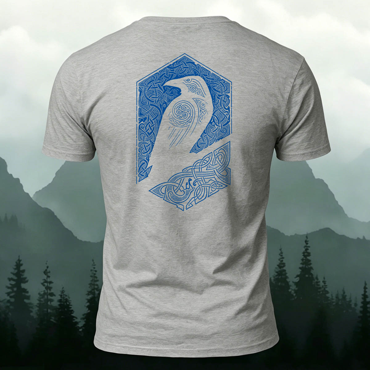 Mystic Totem Bird Casual Premium Cotton T-Shirt
