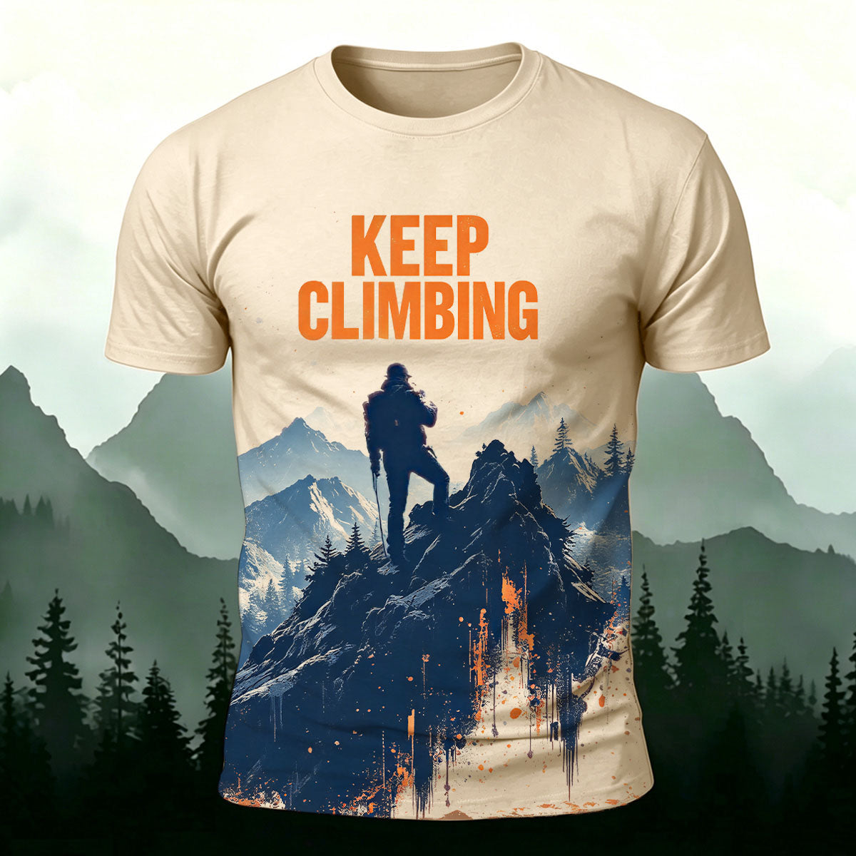Keep Climbing Comfortable Cotton T-Shirt