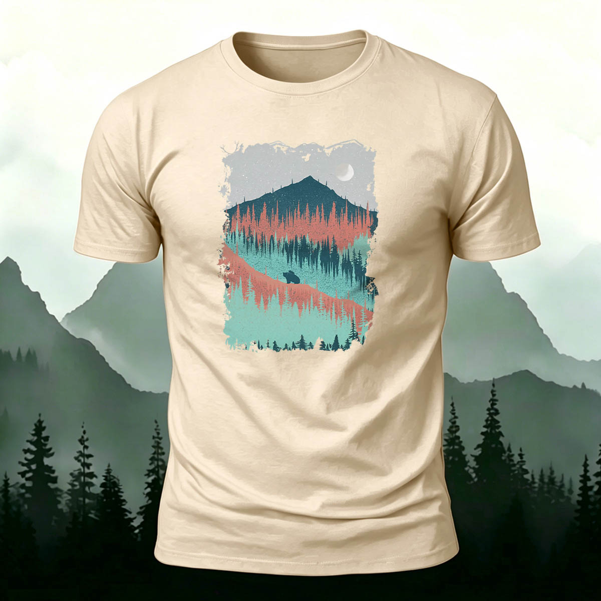 Mountain Outdoor Breathable Crew Neck T-Shirt