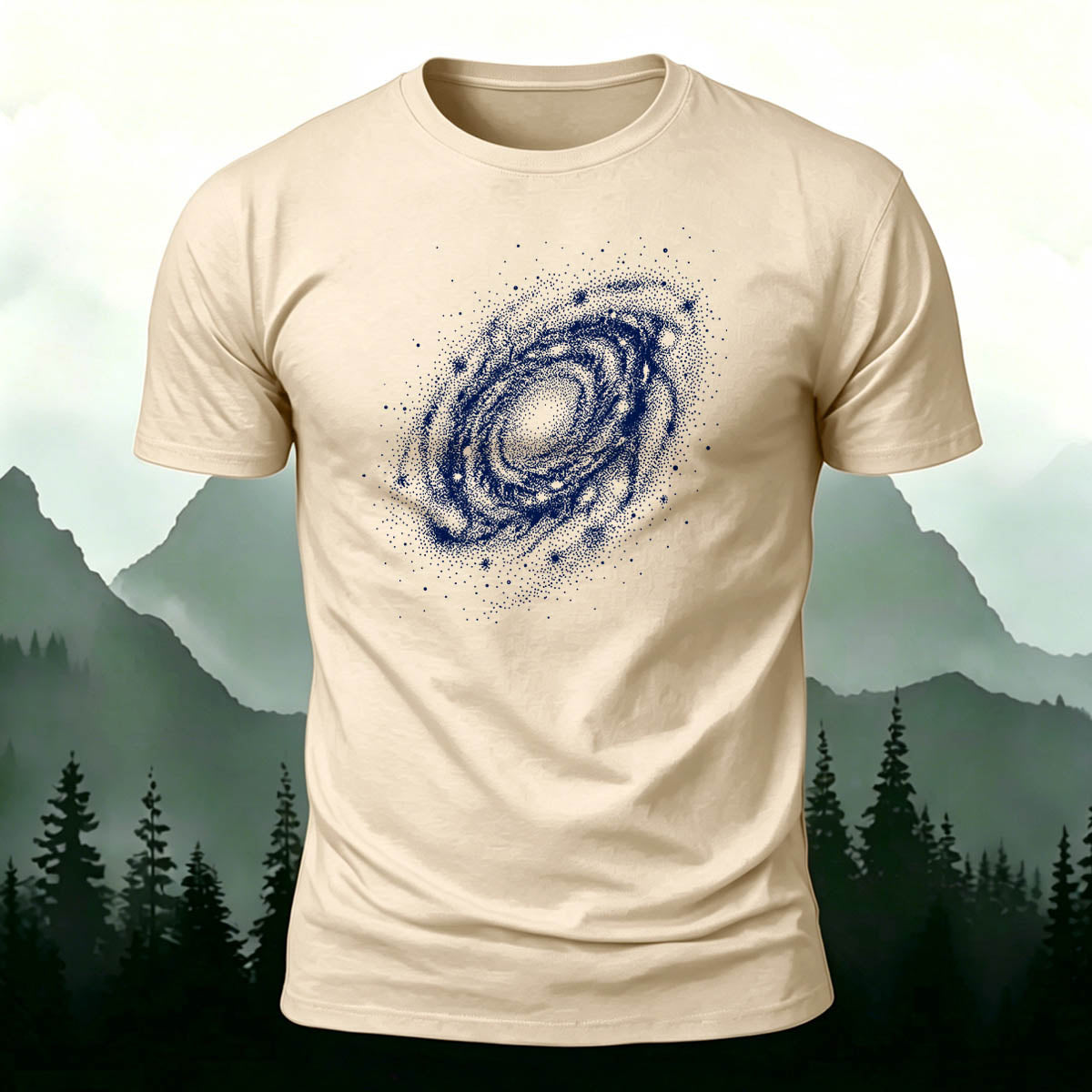 DTG Starry Sky Graphic Minimalist Soft Comfortable Tee