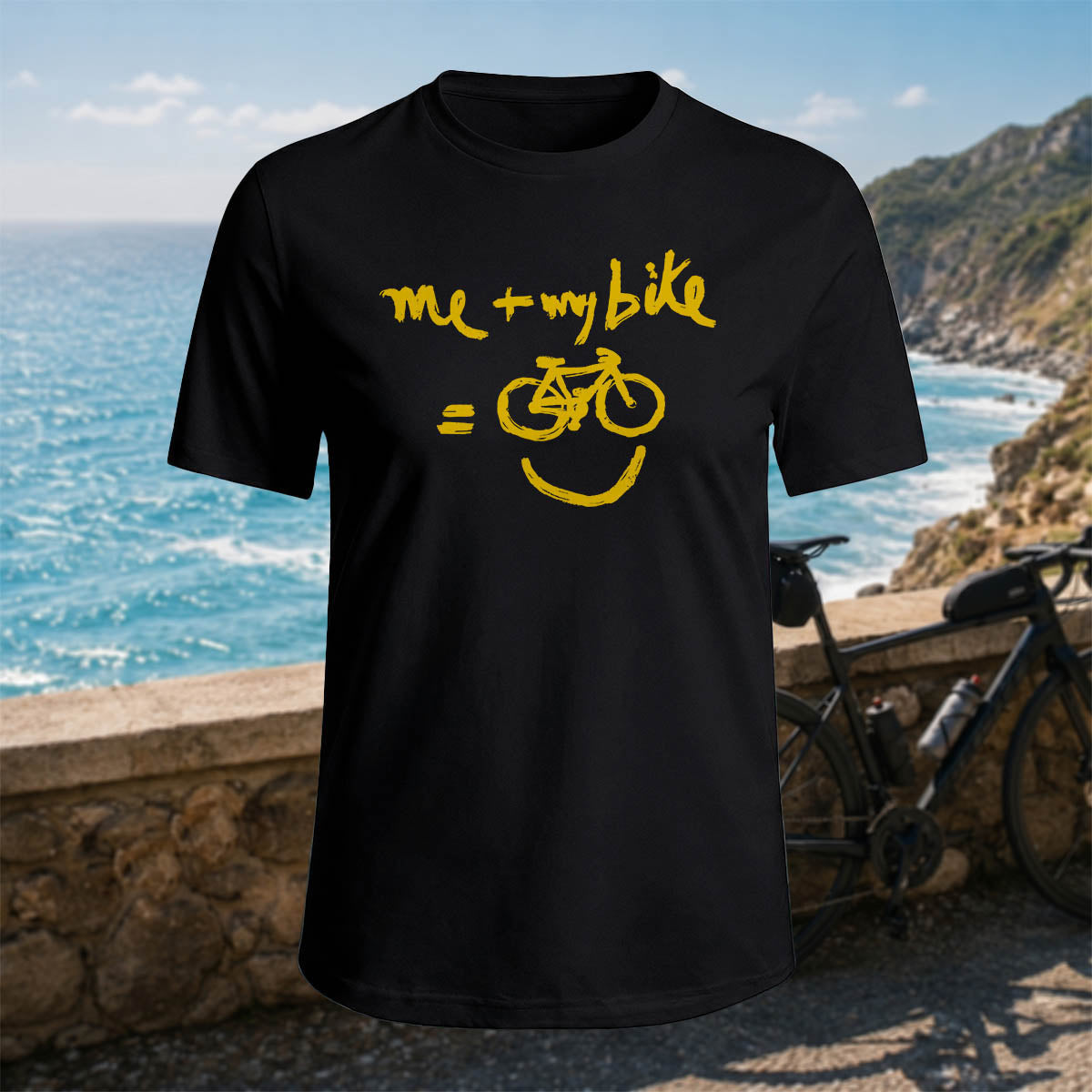 Cotton Me and My Bike Printed Casual T-Shirt