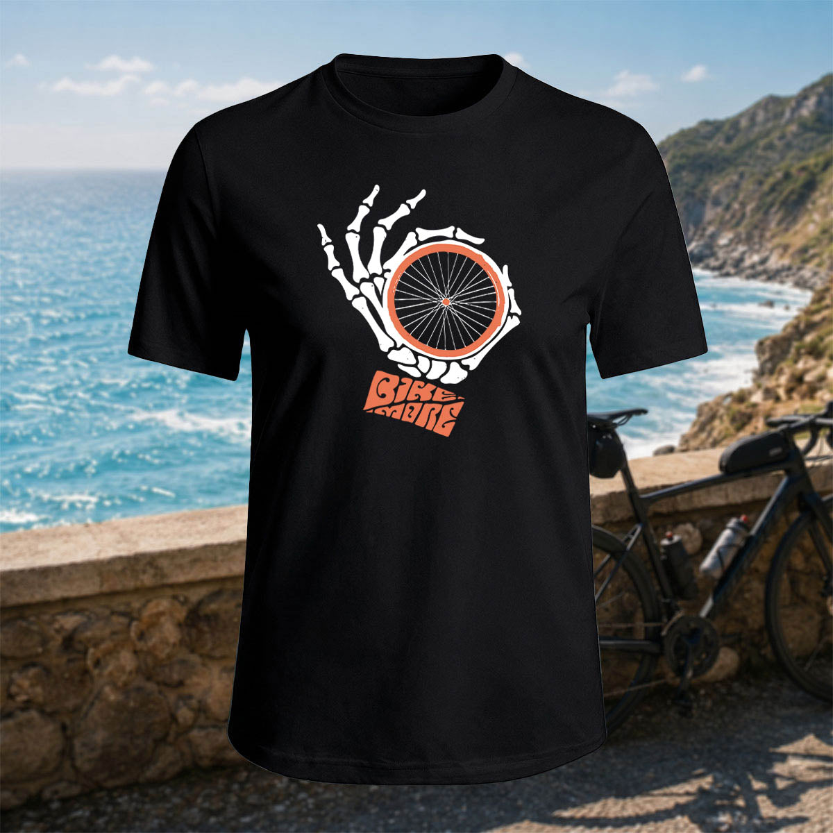 100% Cotton Fun Cycling Gesture Outdoor Casual Tee