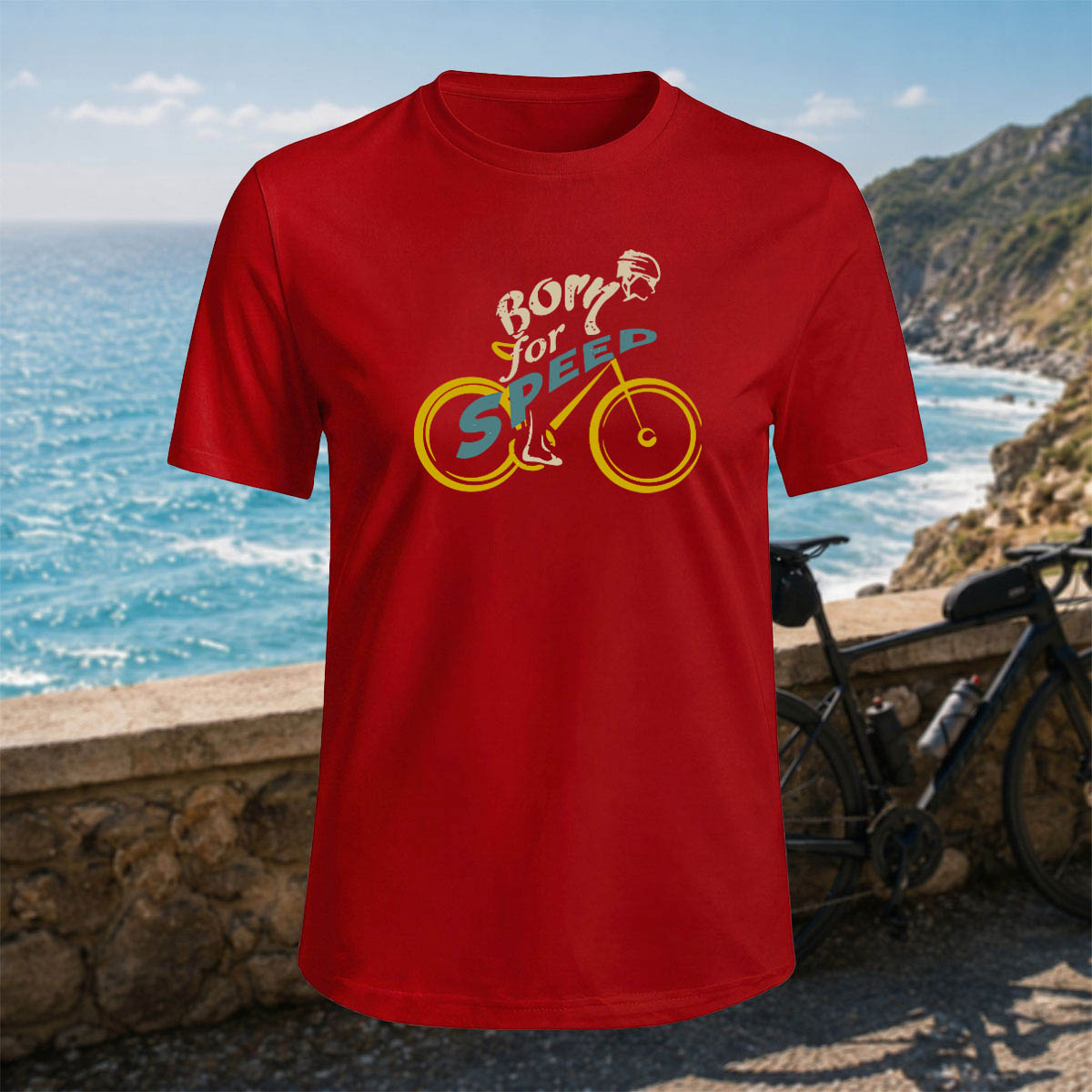100% Cotton Cycling Speed Casual Comfortable  T-Shirt
