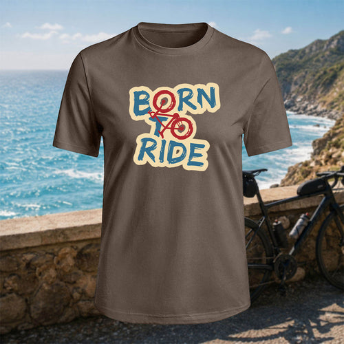 100% Cotton Born To Ride Casual Outdoor T-Shirt