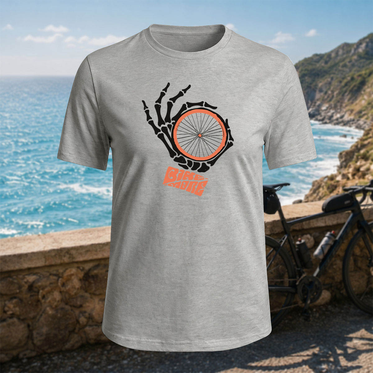 100% Cotton Fun Cycling Gesture Outdoor Casual Tee