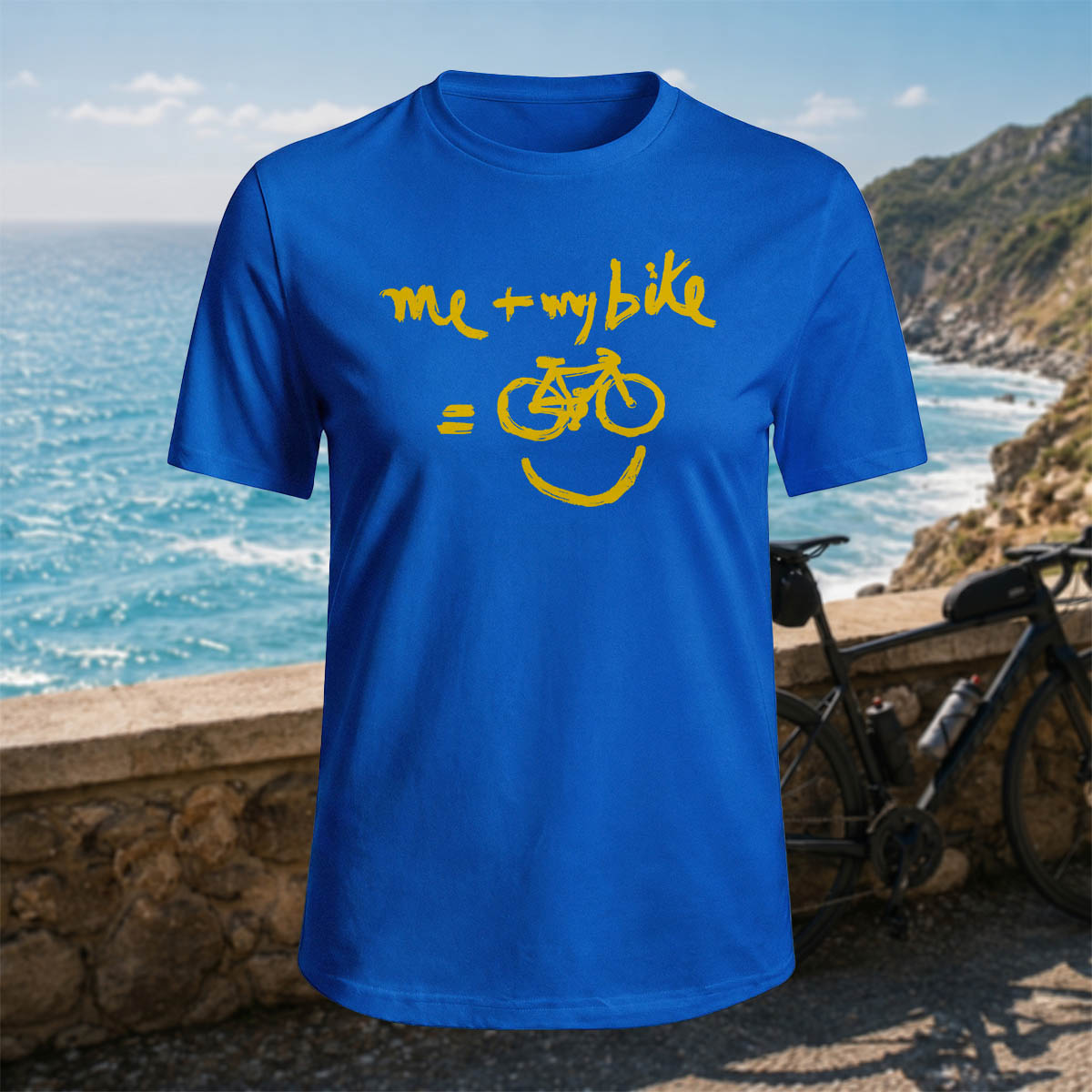Cotton Me and My Bike Printed Casual T-Shirt