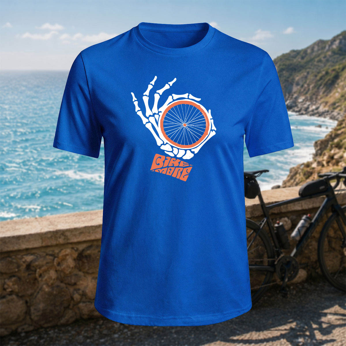 100% Cotton Fun Cycling Gesture Outdoor Casual Tee