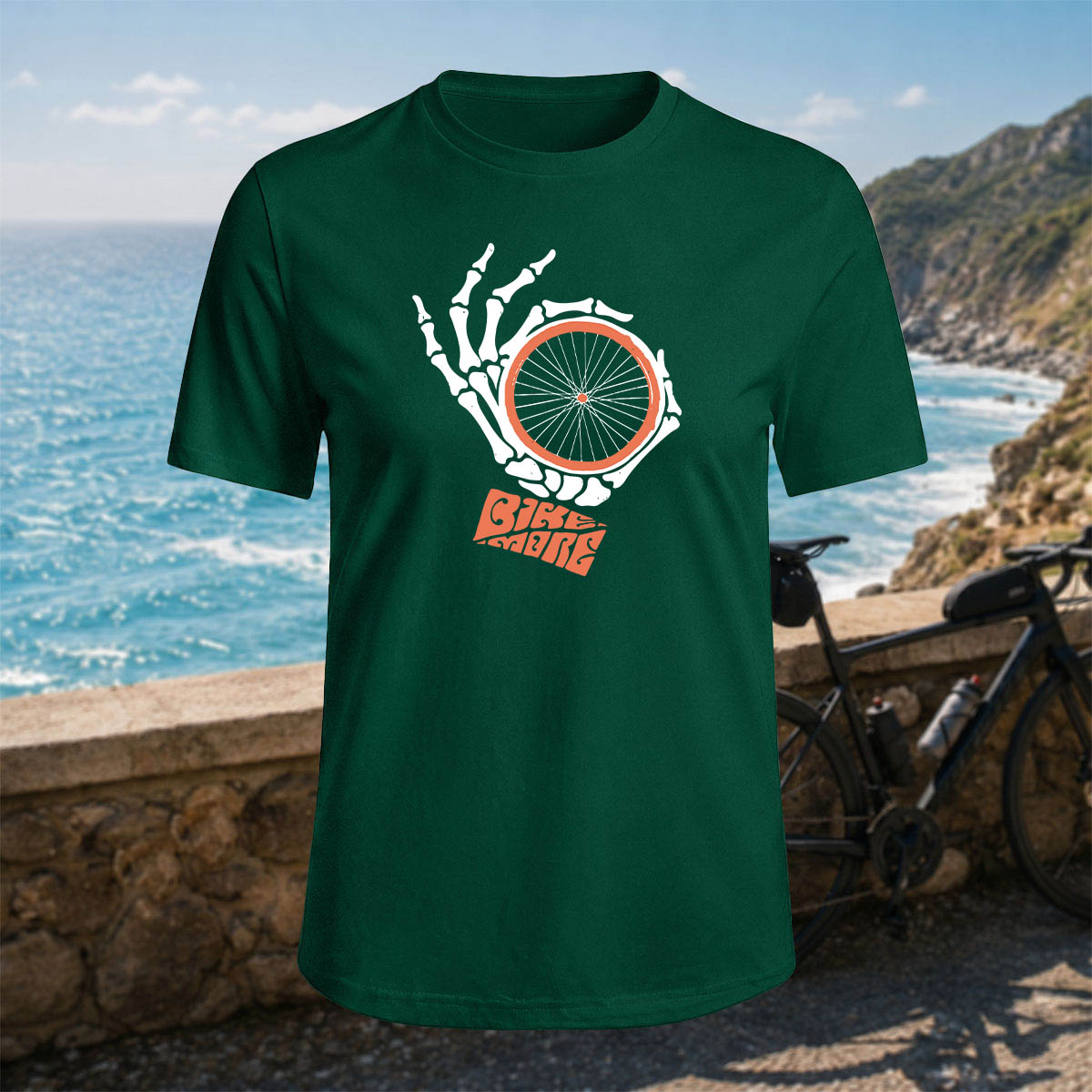 100% Cotton Fun Cycling Gesture Outdoor Casual Tee