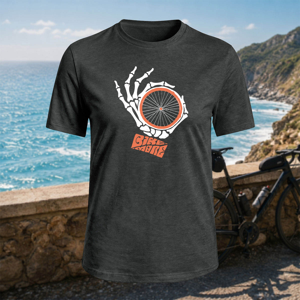 100% Cotton Fun Cycling Gesture Outdoor Casual Tee