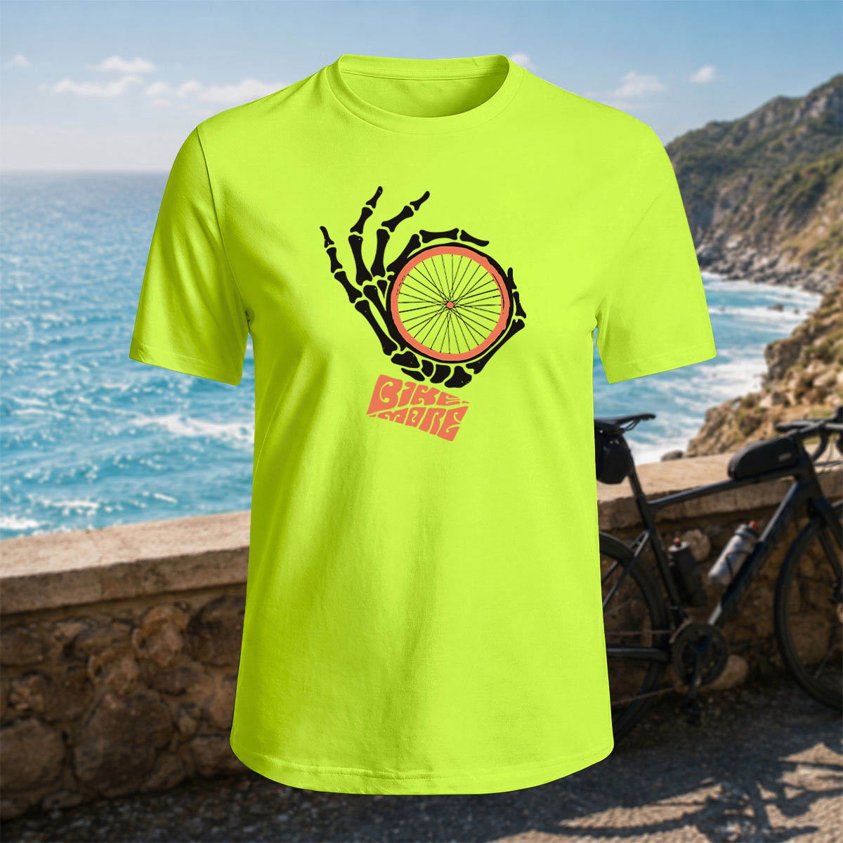 100% Cotton Fun Cycling Gesture Outdoor Casual Tee