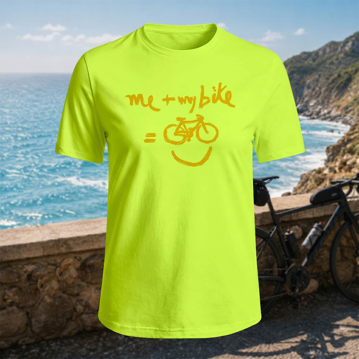 Cotton Me and My Bike Printed Casual T-Shirt