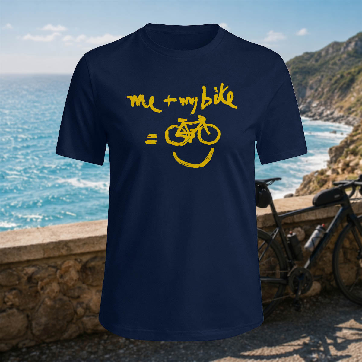 Cotton Me and My Bike Printed Casual T-Shirt