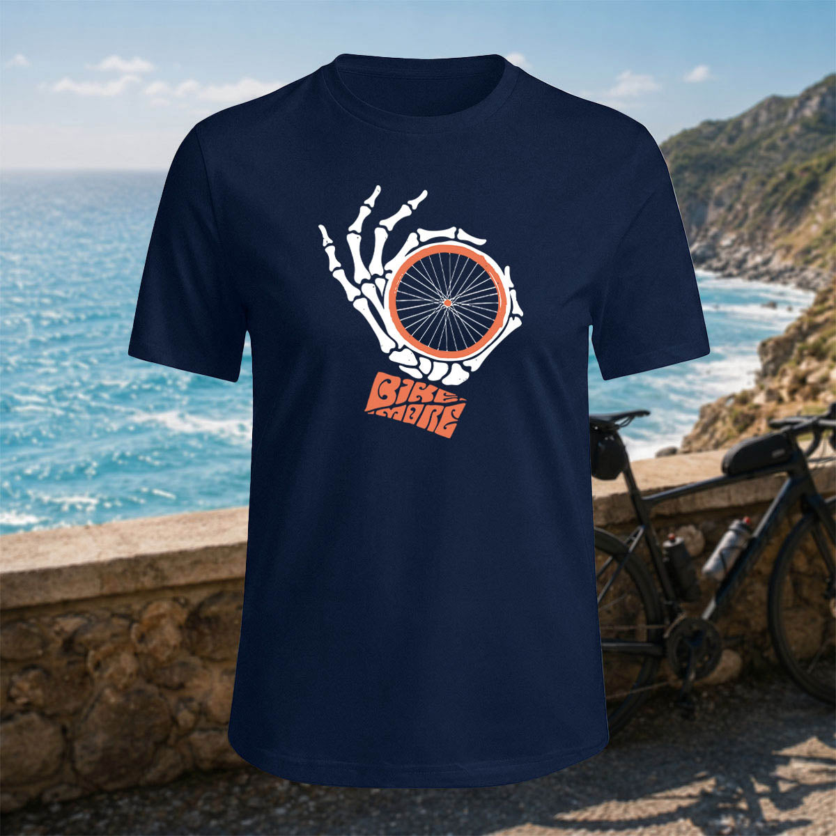 100% Cotton Fun Cycling Gesture Outdoor Casual Tee
