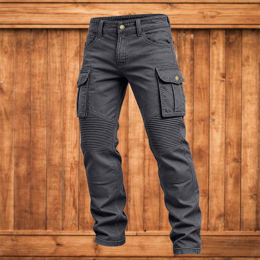 Men's Pockets Corduroy Patchwork Tactical Pants
