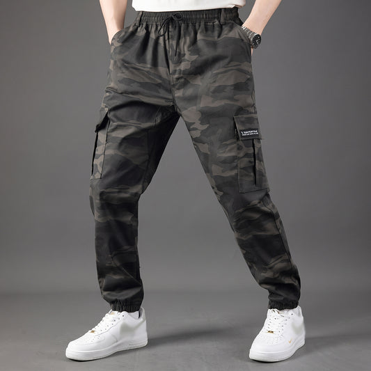 Men's Pockets Camo Jogger Pants
