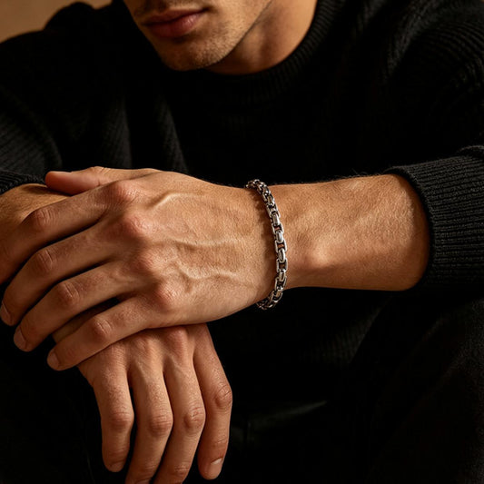 Stainless Steel Box Chain Bracelet