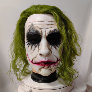 Joker Mask with Green Wig for Halloween