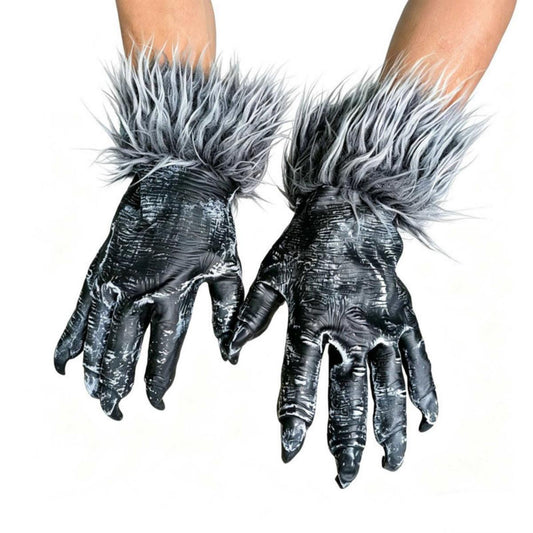 Latex Furry Wolf Claw Halloween Gloves
