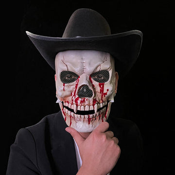 ABS Movable Jaw Bloody Skull Halloween Mask