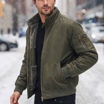 Polyester Solid Fleece Lined Jacket