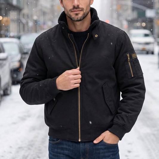 Polyester Solid Fleece Lined Jacket