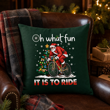 Cotton Linen Santa Bike Pillow