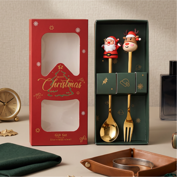 Stainless Steel Christmas Cutlery Gift Set