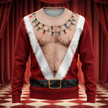 Funny Santa Party Long Sleeve Sweatshirt