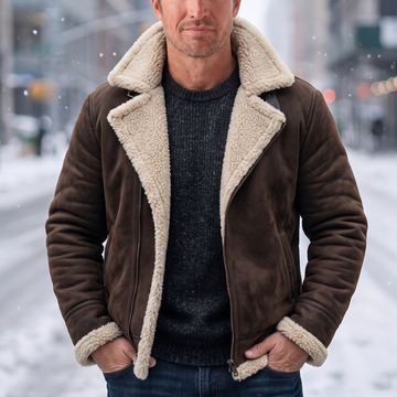 Suede Thickened Winter Lapel Jacket