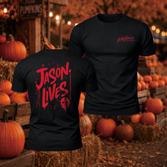 Jason Lives Friday the 13th Printed Short Sleeve T-Shirt