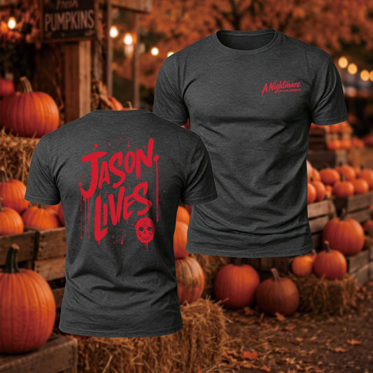Jason Lives Friday the 13th Printed Short Sleeve T-Shirt