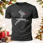 Rudolph the Red Nosed Reindeer Word Art Printed Short Sleeve T-Shirt