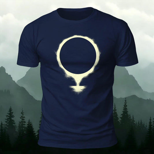 DTG Celestial Solar Eclipse Light Ring Printed Short Sleeve T-Shirt