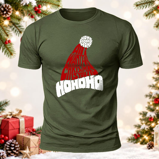 All I Want For Christmas Is You Printed Short Sleeve T-Shirt