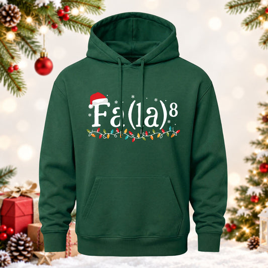 Christmas Formula Math Teacher Printed Hoodie